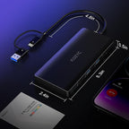 USB C Docking Station 3 Monitors Compatible with Mac/Windows, KOZYC Triple Display Docking Station with 3xHDMI(4k60Hz/30Hz+1080p), 3xUSB 3.0, SD/TF, 100W PD with HDMI Splitter Extend Display 3 Monitor