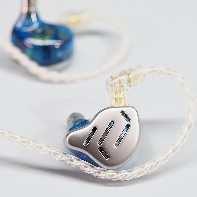 CCA KZ Zax in Ear Monitor Headphones 16 Units 7BA 1DD Hybrid Drivers HiFi IEM Earphones High Clarity Metal Gaming Earbuds with 2 Pin Detachable Cable