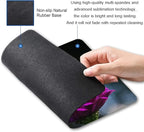 Hokafenle Mouse Pad, Butterfly Mouse Pad with Inspirational Quote Design, Square Waterproof Cloth Mouse Mat Non-Slip Rubber Base Computer MousePads for Office Laptop, Psalm 46:10