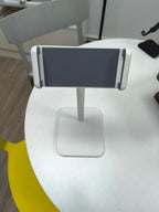 tounee Portable Monitor & Tablet Holder Stand, 4.4lb (2kg) Holding Strength, Height Adjustable Up to 18.11", Ideal for 4.7"-16" Devices (15.6" Portable Monitors, iPad, iPhone, Kindle)-White