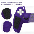 SIKEMAY Anti-Slip PS5 Controller Skin, Soft Thicken Non-Slip Silicone Gel Protective Cover Case for PlayStation 5, 2 Pack with 8 x Thumb Grip Caps