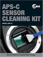 UES DDR16 APS-C Sensor Cleaning Kit for Reflex and Mirrorless Digital Camera Compatible with Sony, Nikon, Canon CCD CMOS Sensor Clean (12pcs x 16mm Swabs and 15ml Sensor Cleaner Solution)