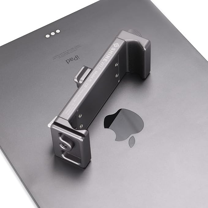 Full Metal Tablet Tripod Holder – Compatible with iPad mini, Air, Pro | 1/4" Screw & ARCA Dovetail Mounts | Universal Tablet Clamp Adapter