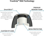 Comply TrueGrip MAX | Premium Memory Foam Replacement Earbud Tips for Apple AirPods Pro 1 & 2 | Long Lasting Comfort, MAX Durability, Secure Fit, Superior Noise Isolation| Green (Large) (3 Pairs)