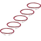 TRUECABLE Cat6 Component Rated Patch Cable, Unshielded (U/UTP), 5ft, Red, 28AWG Solid Copper, Snagless 10G High-Speed Ethernet Cable, PoE++ 4PPoE 100W, UL Listed, RoHS-3, 5 Pack