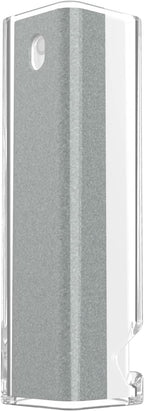 CLICK CLEAN Screen Cleaner, Fingerprint Proof Screen Cleaner Spray, All-in-One Cleaner with Microfiber, Shell and Phone Stand for All Phones, Laptop and Tablet Screens (Grey)