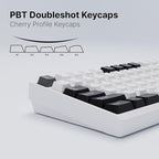 Chilkey ND TKL Aluminum Mechanical Keyboard, 87 Keys Tenkeyless Wireless Gaming Keyboard, Tri-Mode BT5.3/2.4GHz/USB-C PBT Keycaps Hot Swappable Custom Key Board for Windows Laptop Office PC