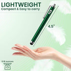 TCD 10-Pack Stylus Pen Set – Universal Capacitive Pen for iPad, iPhone, Tablet, Laptop – Premium Thick Rubber Tip Styluses for All Touchscreen Devices, Green