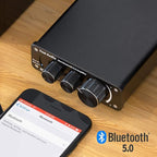 Fosi Audio BT10A Bluetooth 5.0 Stereo Audio Amplifier Receiver 2 Channel Class D Mini Hi-Fi Integrated Amp for Home Passive Speakers 50W x 2 TPA3116