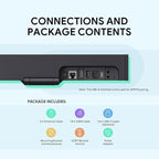 Yealink MeetingBar A10 Video Conference Room System 4K 120° Wide Angle Camera AI Auto Framing Conference Webcam with 8 Mics Arrays Speaker Tracking Noise Cancellation Teams Zoom Certified