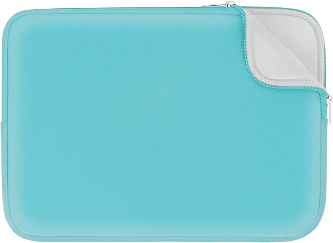 RAINYEAR Laptop Sleeve Case Compatible with 13.3 Inch Notebook Computer Tablet Chromebook 14" MacBook Pro M1 M2 M3 M4 Pro/Max Soft Cover Protective Case Zipper Carrying Bag (Blue, Upgraded Version)