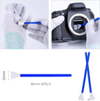 K&F Concept APS-C Sensor Cleaning Kit - 16pcs Swabs, 20ml Cleaner & Gloves, Camera Lens Cleaning Kit for CMOS & CCD Sensors