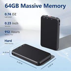 1536Kbps Digital Voice Recorder, with Noise Reduction, Metal Housing, for Lectures and Meetings