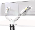 NB North Bayou Dual Monitor Desk Mount Stand Full Motion Swivel Computer Monitor Arm for Two Screens 17-27 Inch with 4.4~19.8lbs Load Capacity for Each Display F160-W