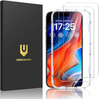 UNBREAKcable 2-Pack Screen Protector for iPhone 16 Pro Max, Double Shatterproof Tempered Glass [Easy Installation Frame] [9H Hardness] [99.99% HD Clear] [Case Friendly] for iPhone 6.9 inch