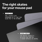Wallhack PTFE Pill Mouse Skates | Premium Universal Skates for Gaming Mice | Ultra-Smooth Glide on Cloth & Glass Pads | Customize Speed & Control | Fast, Easy to Apply | Black 7mm x 14mm