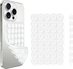 1 Pack Silicone Suction Cup Phone Case Mount Double Sided, Phone Accessories Hands-Free Strong Grip Holder for Selfies and Videos, Silicon Phone Stand Sticky for iPhone and Android Transparent