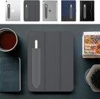 MoKo Pencil Holder Sticker for Apple Pencil Pro, Apple Pencil (USB-C), Apple Pencil 1st/2nd Generation, Elastic Pencil Case, Adhesive Pouch Attached to Pencil Case, Dark Grey