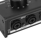 Big Knob Passive Monitor Controller, XLR and 3.5mm Interface Large Volume Knob Mute Control Passive Studio Monitor Controller Stereo Monitor Volume Controller