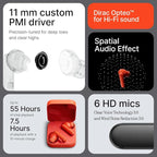CMF Buds 2 Wireless Earbuds, 2025New Bluetooth Headphones with 48dB Hybrid ANC, Ultra Bass Technology Active Noise Cancellation Earphones, 55H Playtime, 6HD Mics, ChatGPT Integration Dark Grey
