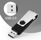 KEXIN 10 Pack USB Flash Drive - 64GB Thumb Drive with Swivel, Black (64GB, 10 Pack)