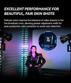 YONGNUO YNLUX100 RGB 120W LED Video Light Handheld Light with Bowens Mount 2700k-10000k Bi-Color tempreture and RGB 2.4G APP Remote Control for Studio Video, YouTube, Vlog, Live Stream, Filming, etc