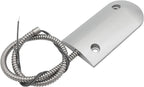 Magnetic Reed Switch Wired Surface Mount Normally Closed NC Contact Sensor Alarm Magnetic Door Switch with 2 Wires, Zinc Alloy Sliver, OC-60