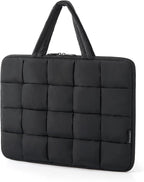BAGSMART 13-14 Inch Laptop Case, Portable Puffy Laptop Sleeve with Handle, Macbook Case Sleeve Compatible with MacBook Air/Pro 13.3 13.6 Inch M4 M3 M2 M1, Computer Sleeve Fitted with Dell,HP, Black