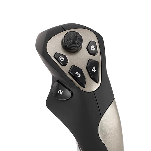 XUMIUZIY PC Flight Joystick Control, USB Wired Flight Stick with Vibration Function and Throttle Control, Universal Simulation Controller Joystick for PC Computer Laptop, 7/8/10/11