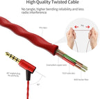 SoundMAGIC E80C Wired Earbuds with Microphone HiFi Stereo Audiophile Earphones Noise Isolating in Ear Headphones Comfortable Fit Super Bass Black Red