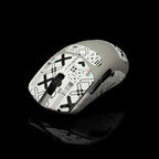 Grip Tape for Lamzu Atlantis Maya - Anti-Slip,Enhanced Control, Sweat Resistance,Improves FPS Gaming Grip & Mouse Protection [Pre-Cut] Printsteam White Black 0.5mm