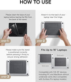 MOFT Laptop Stand for Desk, Adhesive MacBook Computer Stand with 2 Adjustable Viewing Angles, Foldable and Portable Laptop Riser Compatible with 11"-16" Laptops, Misty Cove