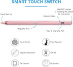 Stylus Pen for iPad 2018-2023 with Palm Rejection, Active Pencil for iPads 10th/9th/8th/7th/6th, for iPad Pro 11/12.9 inch, for iPad Air 5th/4th/3th Gen, for iPad mini 6th/5th Gen (Rose Gold)