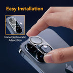 Camera Lens Protector for iPhone 16 6.1" / iPhone 16 plus 6.7",9H Tempered Glass，Ultra HD, Scratch Resistance Easy to Install，Case Friendly，[Does not Affect Night Shots] 3-Pack