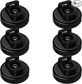 Magnet Zip Tie Mount Magnetic Zip Ties Mount 25LBS Strong Multipurpose Wire Cable Holder Mount Wire Clips Management for Home Office Marine Electrical Wiring (Black, 6 Piece)