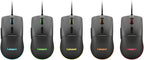 Lenovo M210 RGB Wired Gaming Mouse for PC, Laptop, Computer with Windows & Chrome OS - 3 Zone RGB, 8000 DPI Adjustable Sensor, 7 Programmable Buttons – Palm Grip Mouse for Gamers (Black)