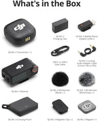 DJI Mic 3 (2 TX + 1 RX + Charging Case), Wireless Microphone for iPhone/Camera/Android, Ultralight, Adaptive Gain Control for Balanced Volume, Dual Band Anti-Interference, 28hrs Use, Vlog
