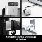 Lexar Professional Go Portable Hub, Four Type-C Ports, USB 3.2 Gen 2, Up to 10Gbps, Ultra-Compact, Perfect for Go Portable SSD, Compatible with Smartphones, PC & Mac, Tablets & iPad (LPASL400-RNSNG)