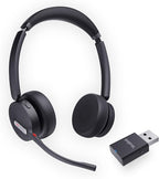Yealink WH64 Hybrid with DECT Dongle, 492ft Range, 32 Talk Time Bluetooth Headset for Teams, Zoom Skype UC, 3X Mic Noise Cancelling, Headset PC Phone