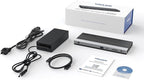 WAVLINK USB C Docking Station 3 Monitor with 100W PD, USB-C Laptop Dock Triple Display for Dell Hp Lenovo Windows, Type C Adapter Hub - Dual HDMI, DisplayPort, Ethernet, 4 USB3.0, SD/TF Slot, Audio
