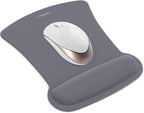 MOSISO Wrist Rest Support for Mouse Pad & Keyboard Set, Ergonomic Mousepad Non-Slip Base Home/Office Pain Relief & Easy Typing Cushion with Neoprene Cloth & Raised Memory Foam, Space Gray