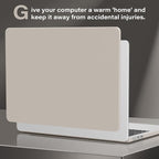 CISSOOK Compatible with MacBook Air 13.6 inch Case 2025 2024 2023 2022 Release M4 M3 M2 Chip, Plastic Hard Shell Case & Keyboard Cover for MacBook Air 13 A3240 A3113 A2681, Beige
