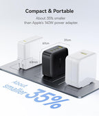 Baseus PD3.1 140W USB C Charger, PPS Fast Charger Type C, Fast Charging Block for MacBook Air/Pro, Pixelbook, iPad, iPhone 17/16 Series, Galaxy S25 Ultra and More
