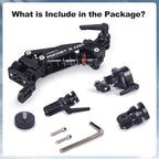 Came-TV Motorcycle Camera Mount Stabilizer, Bike Camera Mount,Handlebar Mount Shock Absorber Arm, Anti-Shake Motorcycle Mount PK04 Compatible with Pocket 2, Pocket 3, 360 Action Cameras, Smartphones