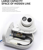 Indoor Outdoor Camera Bracket ABS Plastic Wall Mount L-Shaped Bracket for Security Dome IP Camera Mounting, Junction Box Cable Management (4.5in-SL-4PACK)