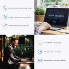 Computer Privacy Screen Filter for Widescreen Monitor - Anti-Glare, Blue Light Reduction, and Privacy Shield Protector - 24 Inch 16:9 Aspect Ratio