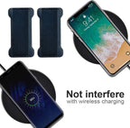 Finger Strap Phone Holder,Cell Phone Finger Grip Strap Holder for Hand, Ultra Thin Anti-Slip Universal Cell Phone Grips Band Holder for Back of Phone - 2Pack(Dark Blue)