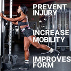 Schiek Sports 1707 Ankle Cuffs - Ideal for Glute Kickbacks and Cable Machine Workouts - Durable and Built To Last