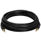 Cmple - 3.5mm Aux Audio Cable Stereo 25 ft Male to Male Speaker Cable Auxiliary Cord Adapter for Car, Phone, Headphones - Black