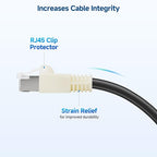 Cable Matters 100-Pack Cat6 / Cat5e RJ45 Strain Relief Boots, RJ45 Boot, Cat 6 Boot, Cat6 Ethernet Boots, White, Suitable for 6.5mm (0.25in) Ethernet Cables
